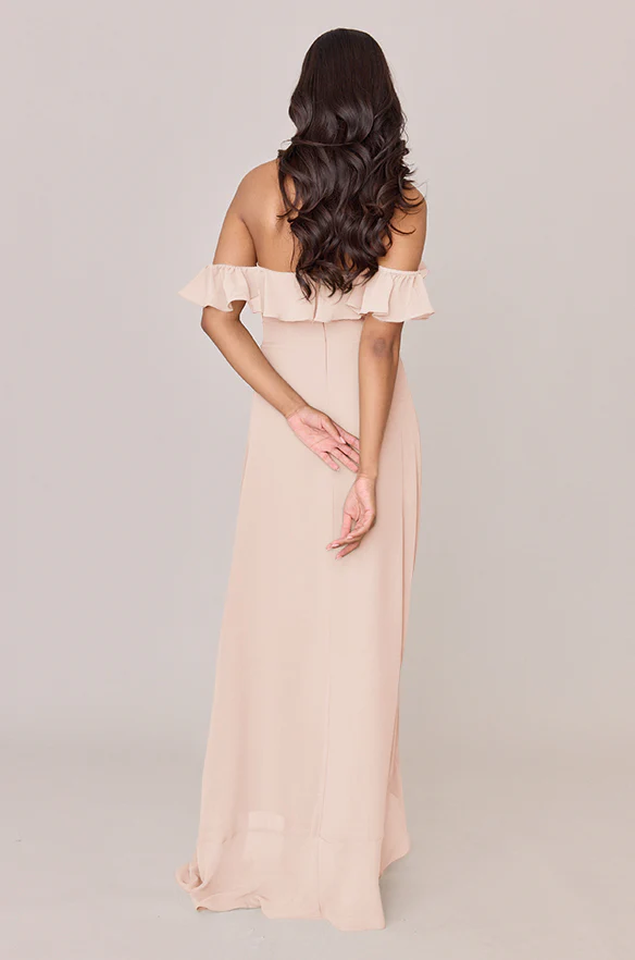 Scarlet Chiffon Dress | Made To Order - Image 13