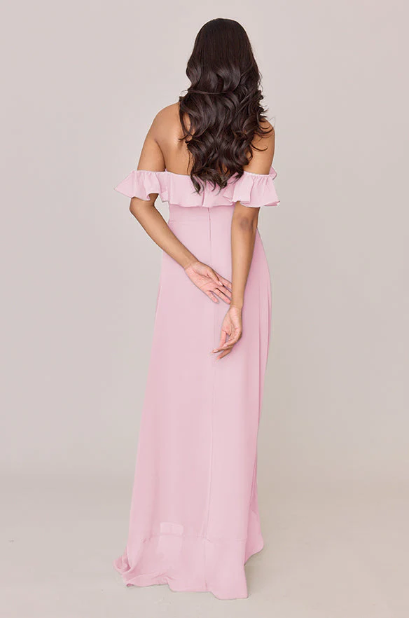 Scarlet Chiffon Dress | Made To Order - Image 150