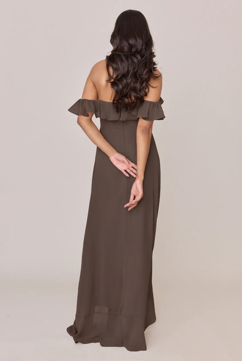 Scarlet Chiffon Dress | Made To Order - Image 156