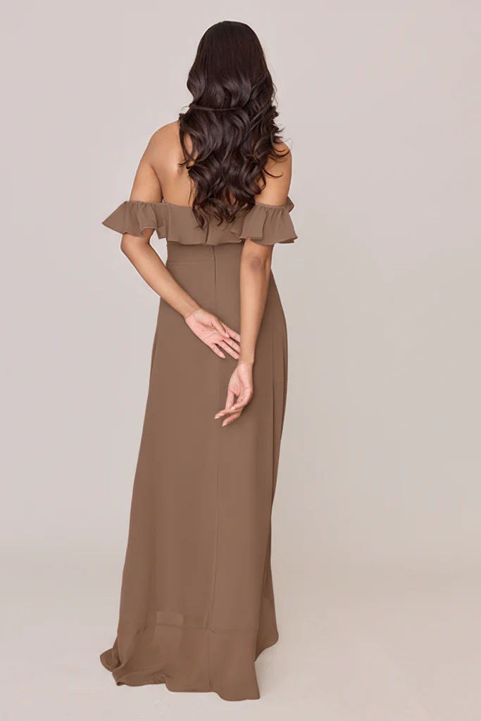 Scarlet Chiffon Dress | Made To Order - Image 157