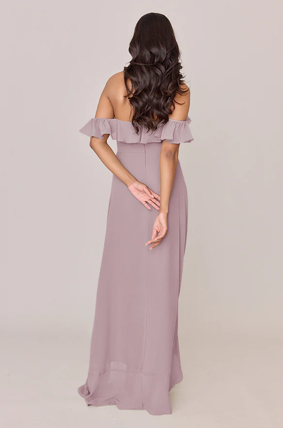 Scarlet Chiffon Dress | Made To Order - Image 53