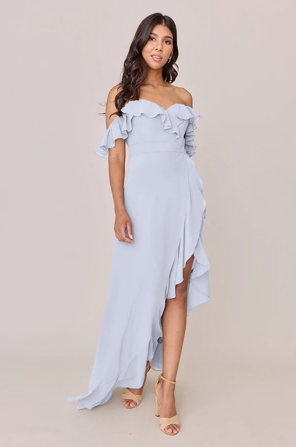 Scarlet Chiffon Dress | Made To Order - Image 60