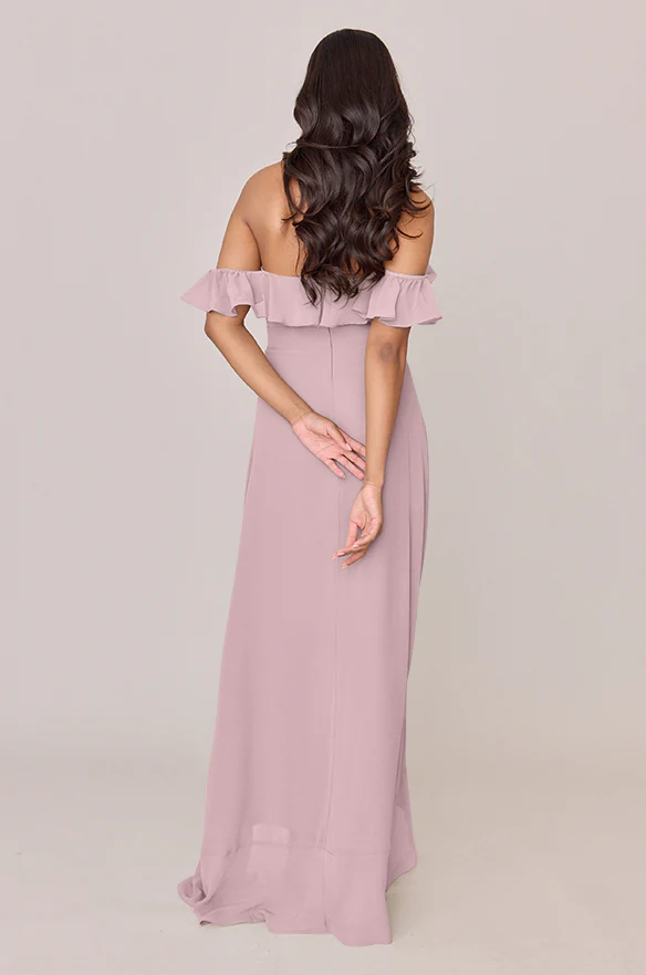 Scarlet Chiffon Dress | Made To Order - Image 71