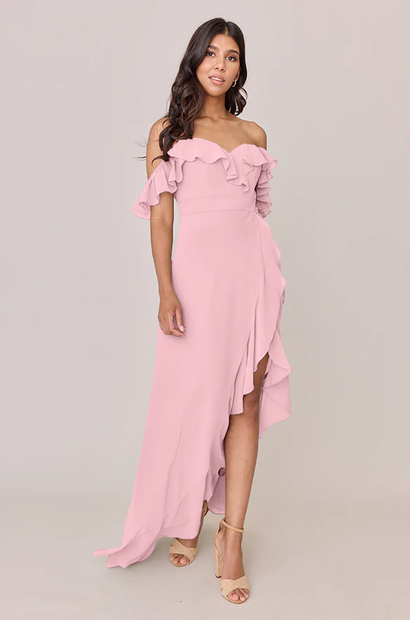 Scarlet Chiffon Dress | Made To Order - Image 74