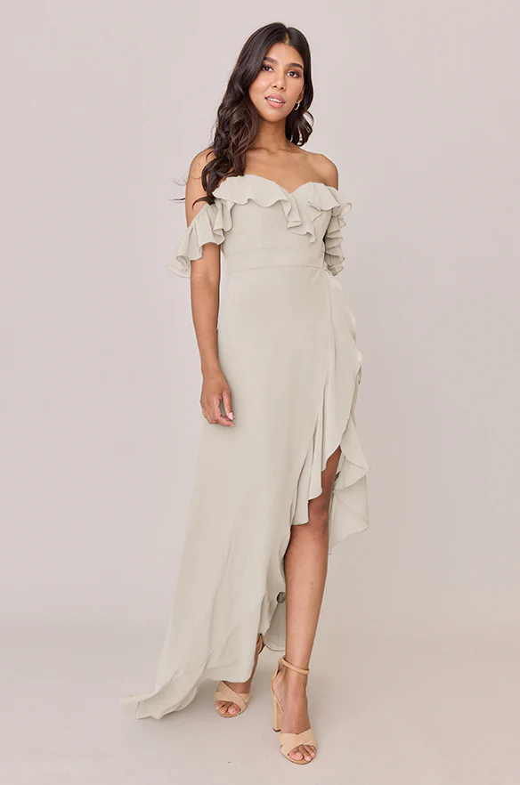 Scarlet Chiffon Dress | Made To Order - Image 84