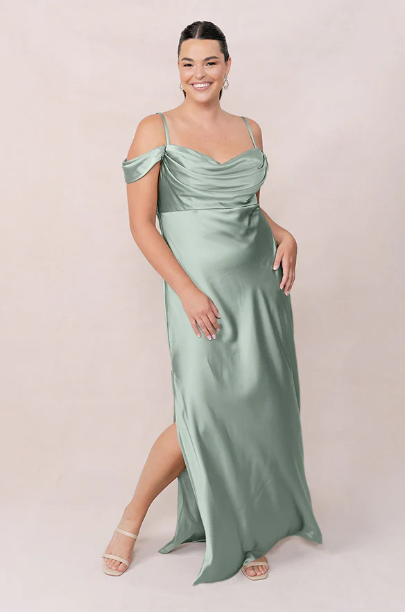 Sienna Satin Dress | Made To Order - Image 196