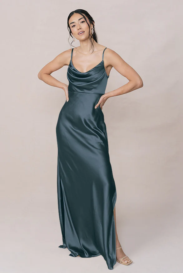 Skye Satin Dress | Made To Order - Image 58