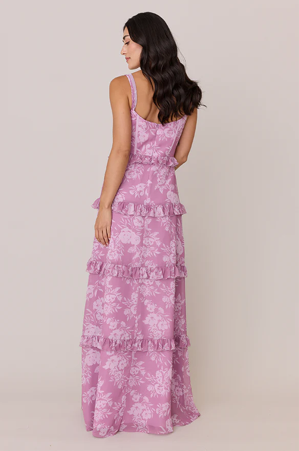 Sloane Chiffon Floral Print Dress | Made To Order - Image 13