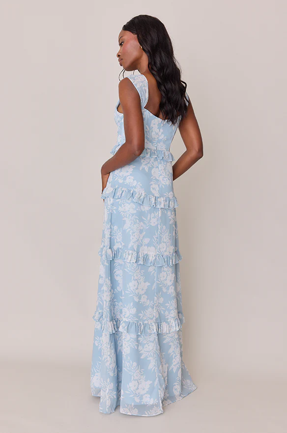 Sloane Chiffon Floral Print Dress | Made To Order - Image 24
