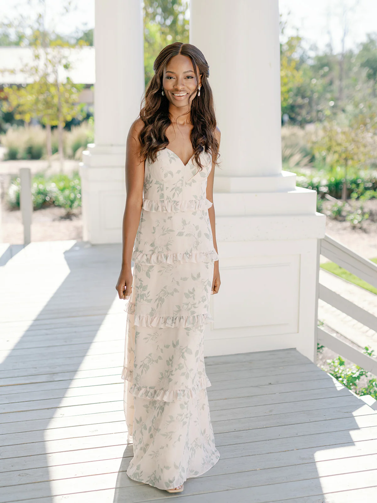Sloane Chiffon Floral Print Dress | Made To Order - Image 29