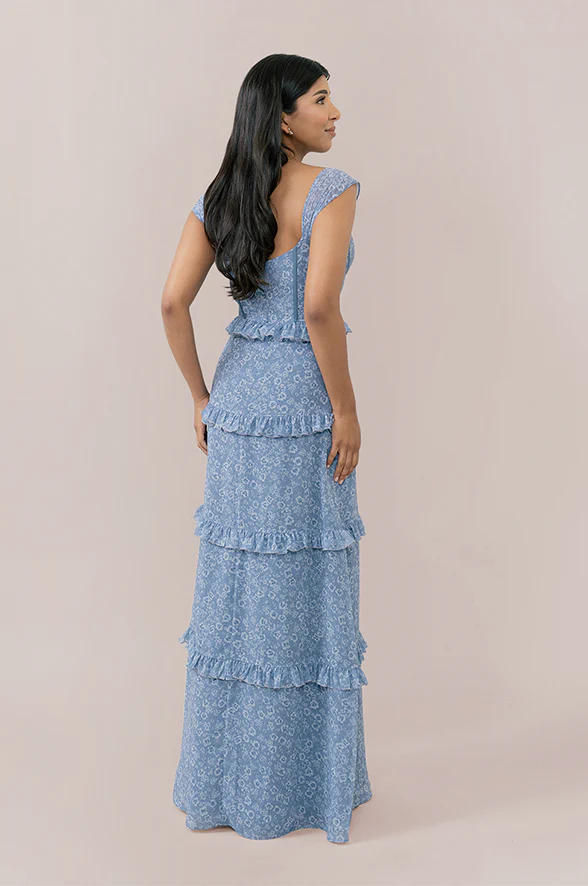 Sloane Chiffon Floral Print Dress | Made To Order - Image 32