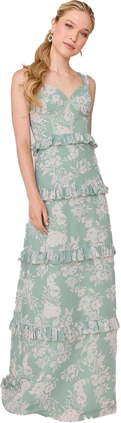 Sloane Chiffon Floral Print Dress | Made To Order - Image 44