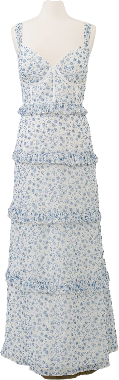 Sloane Chiffon Floral Print Dress | Made To Order - Image 49