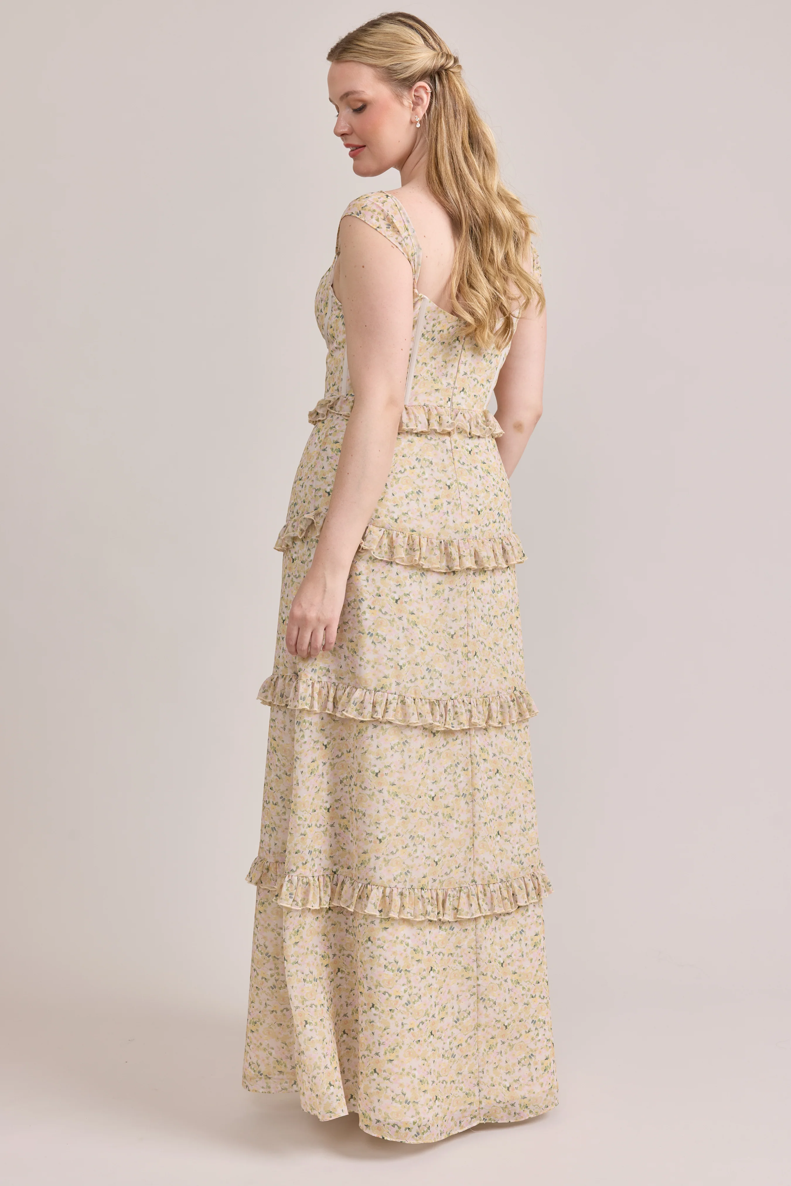 Sloane Chiffon Floral Print Dress | Made To Order - Image 64