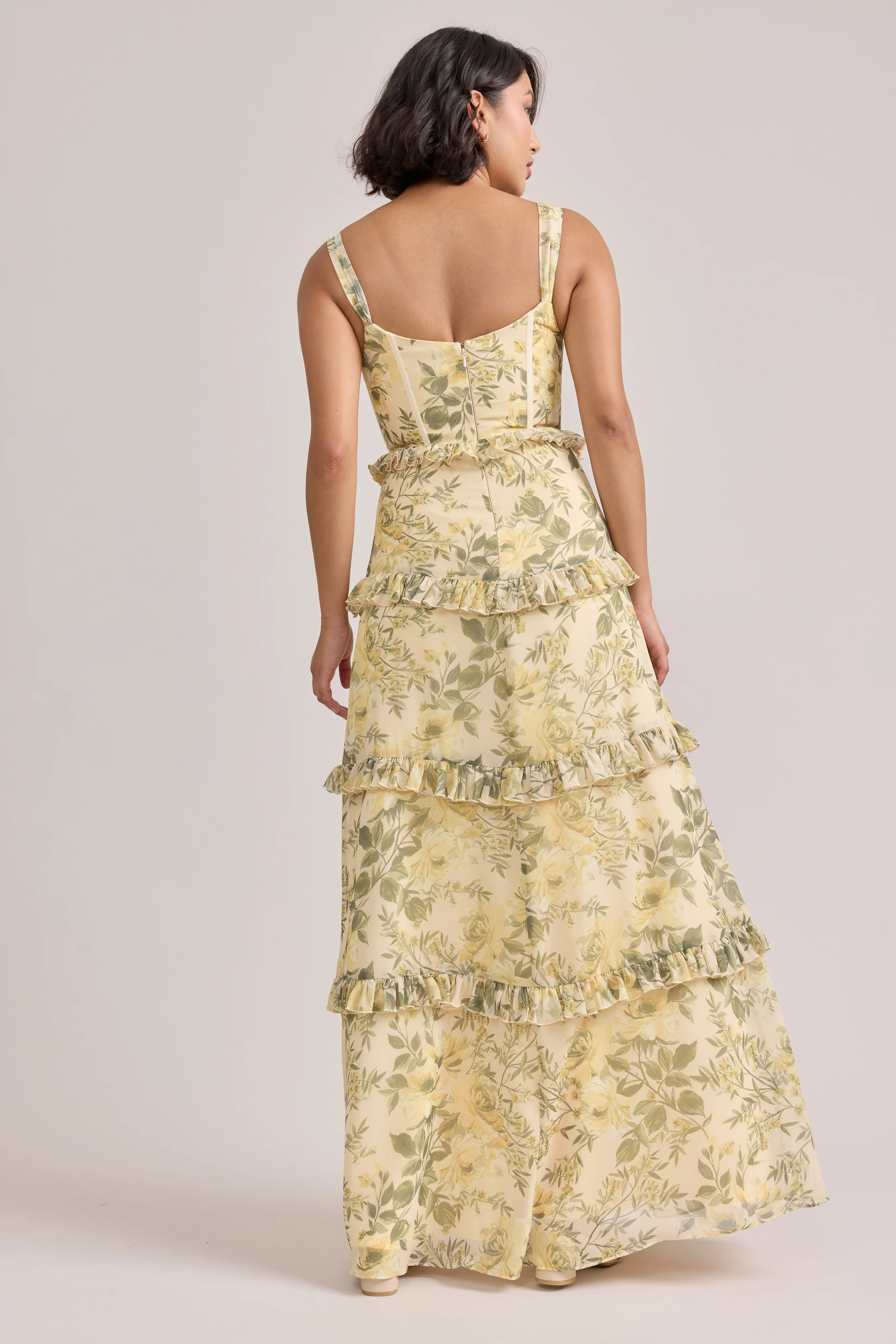 Sloane Chiffon Floral Print Dress | Made To Order - Image 66
