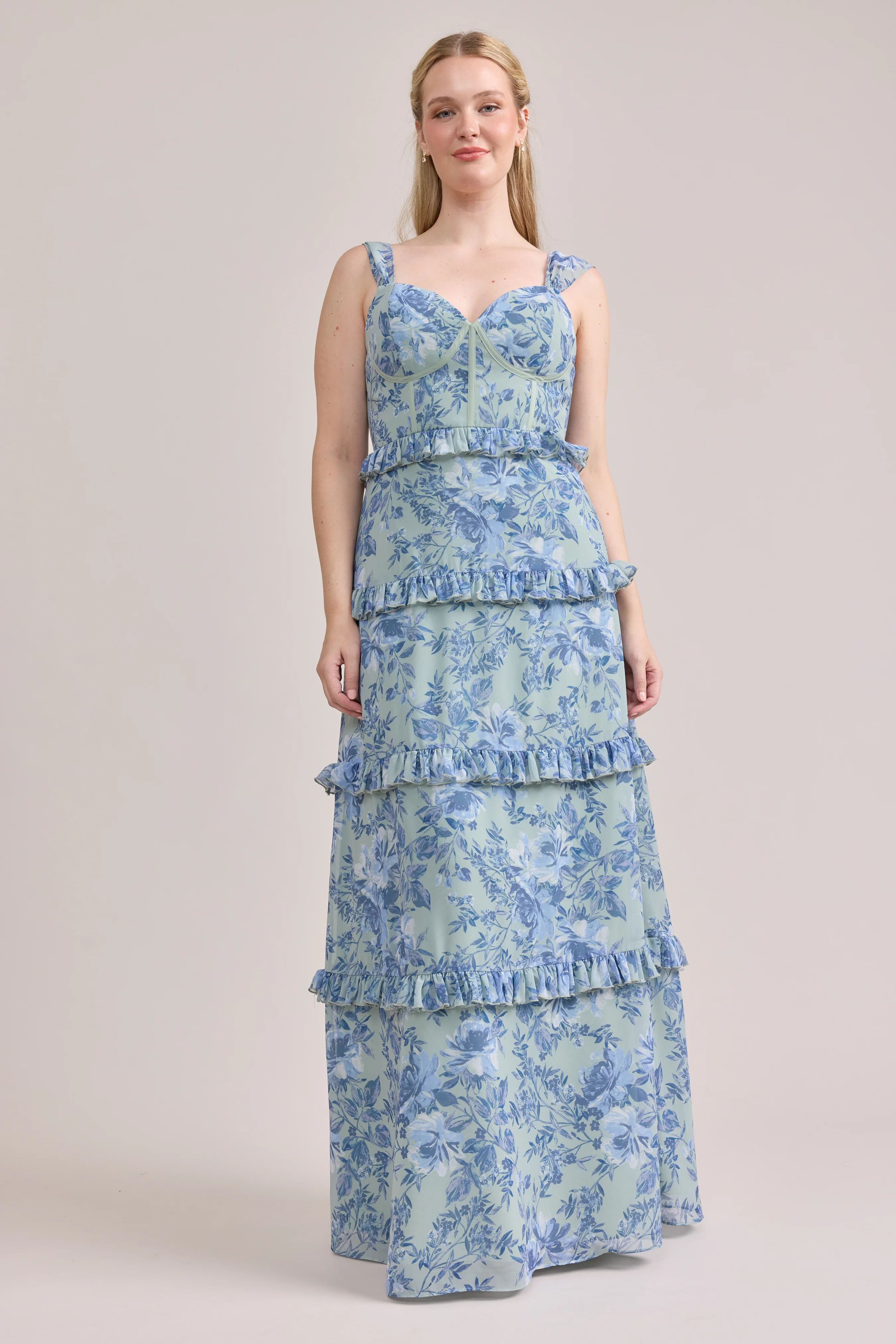 Sloane Chiffon Floral Print Dress | Made To Order - Image 76