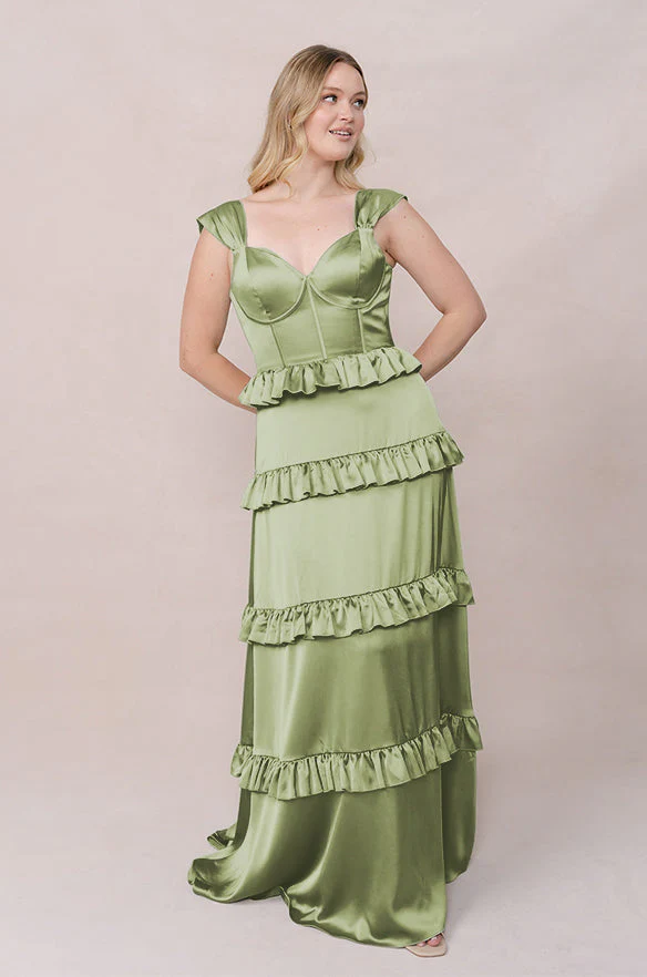 Sloane Satin Dress | Made To Order - Image 158