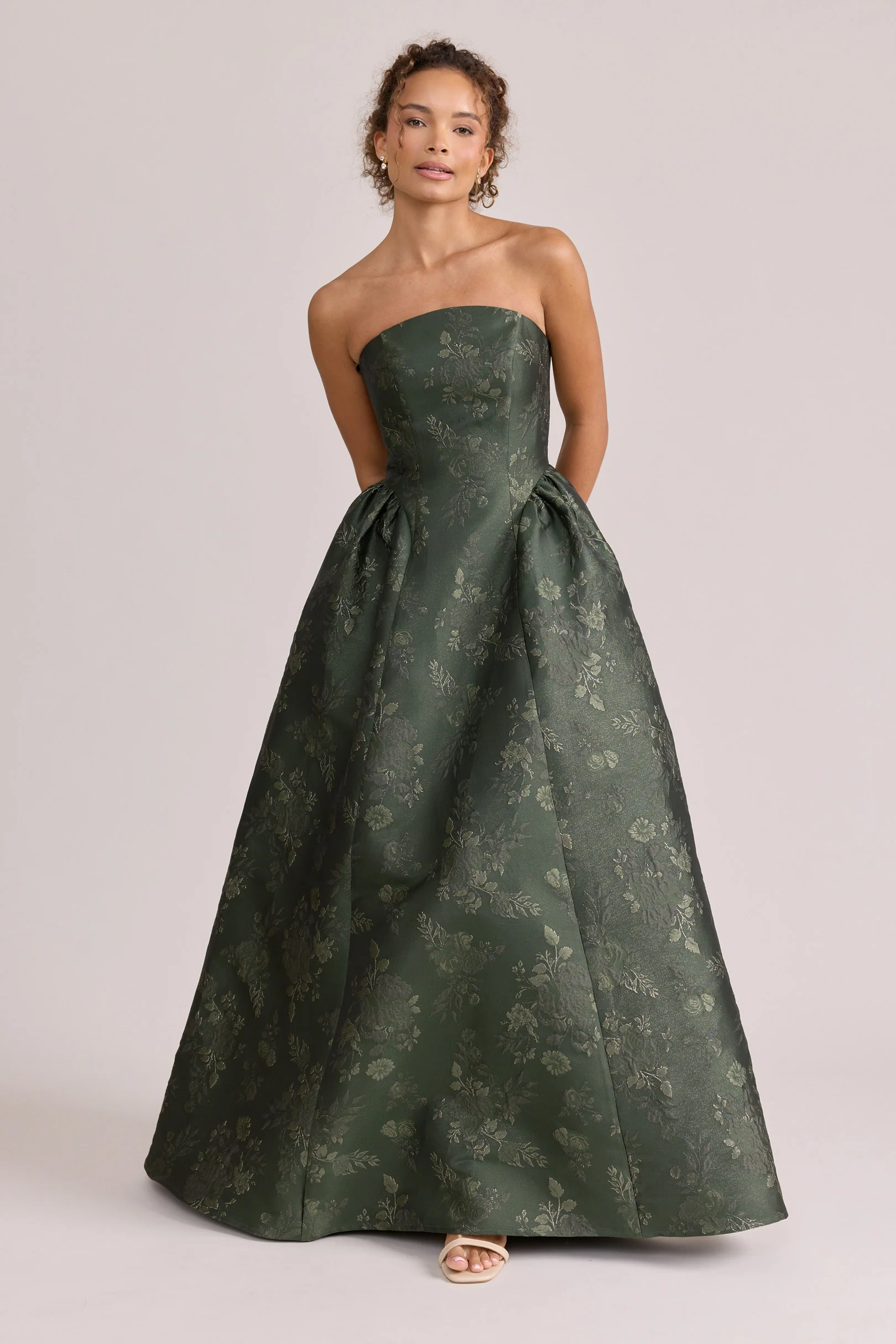 Sofia Jacquard Dress | Made To Order - Image 44