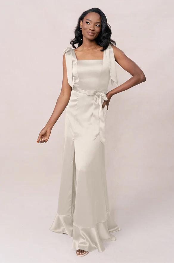 Stevie Satin Dress | Made To Order - Image 203