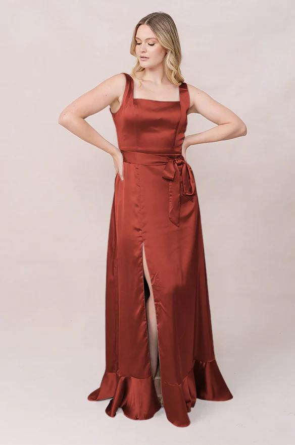 Stevie Satin Dress | Made To Order - Image 218