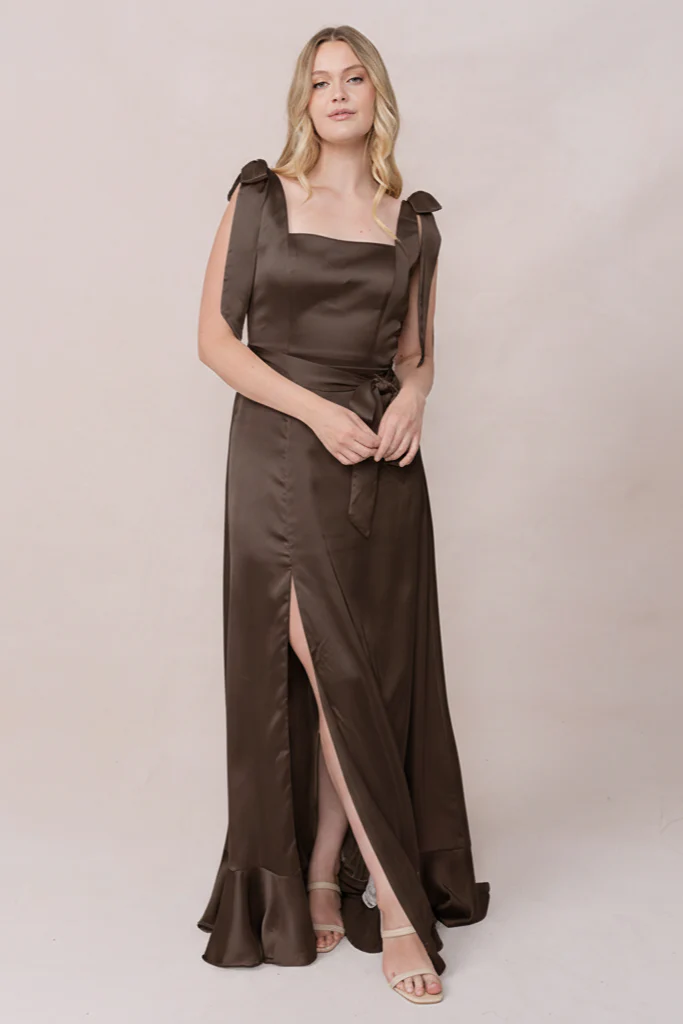 Stevie Satin Dress | Made To Order - Image 241