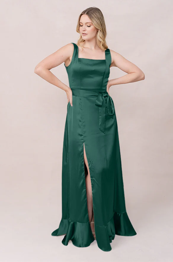 Stevie Satin Dress | Made To Order - Image 99