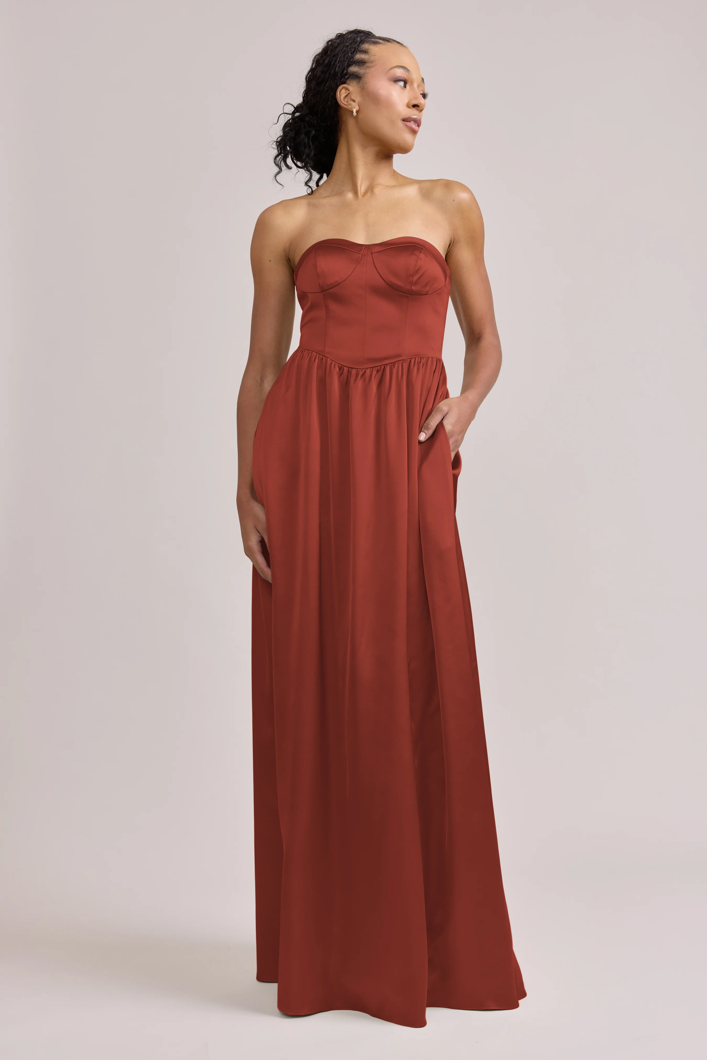 Sydney Satin Dress | Made To Order - Image 149