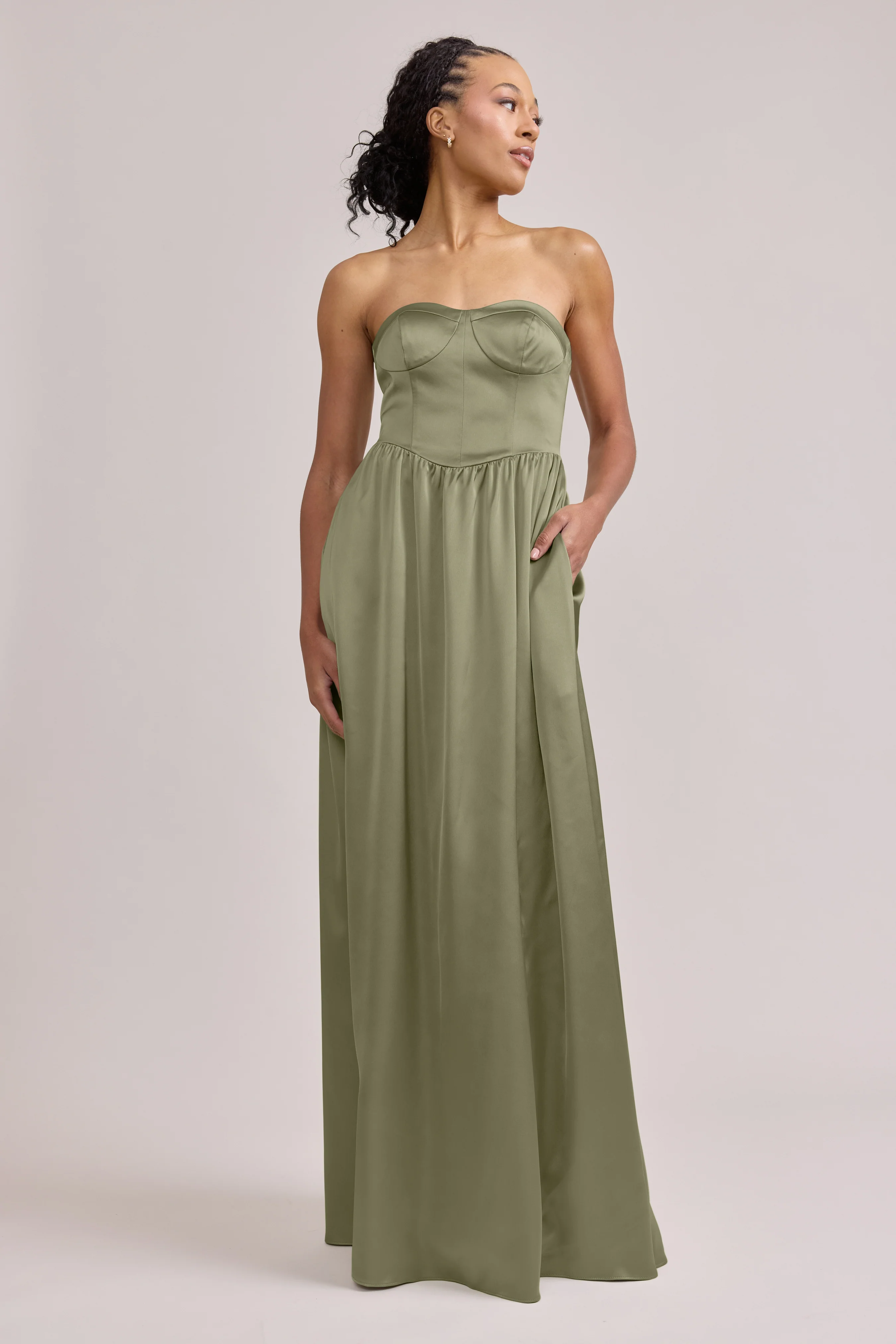 Sydney Satin Dress | Made To Order - Image 93
