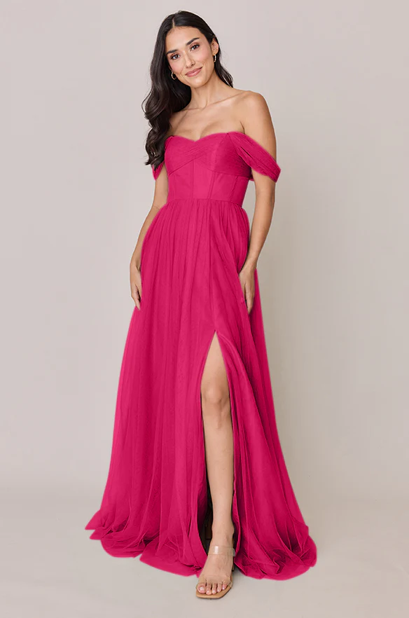 Tulle Mega Swatch | Ready To Ship | Hot Pink - Image 2
