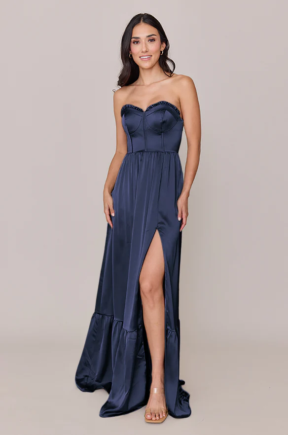 Valentina Satin Dress | Made To Order - Image 70
