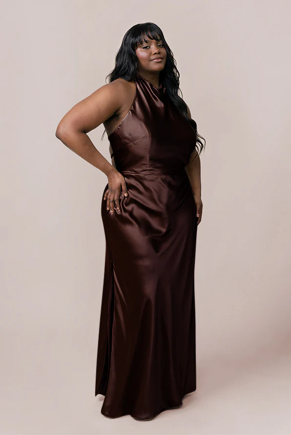 Veronica Satin Dress | Made To Order - Image 24