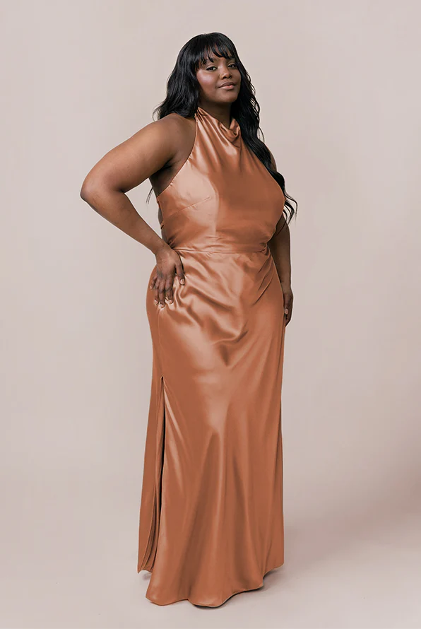 Veronica Satin Dress | Made To Order - Image 41