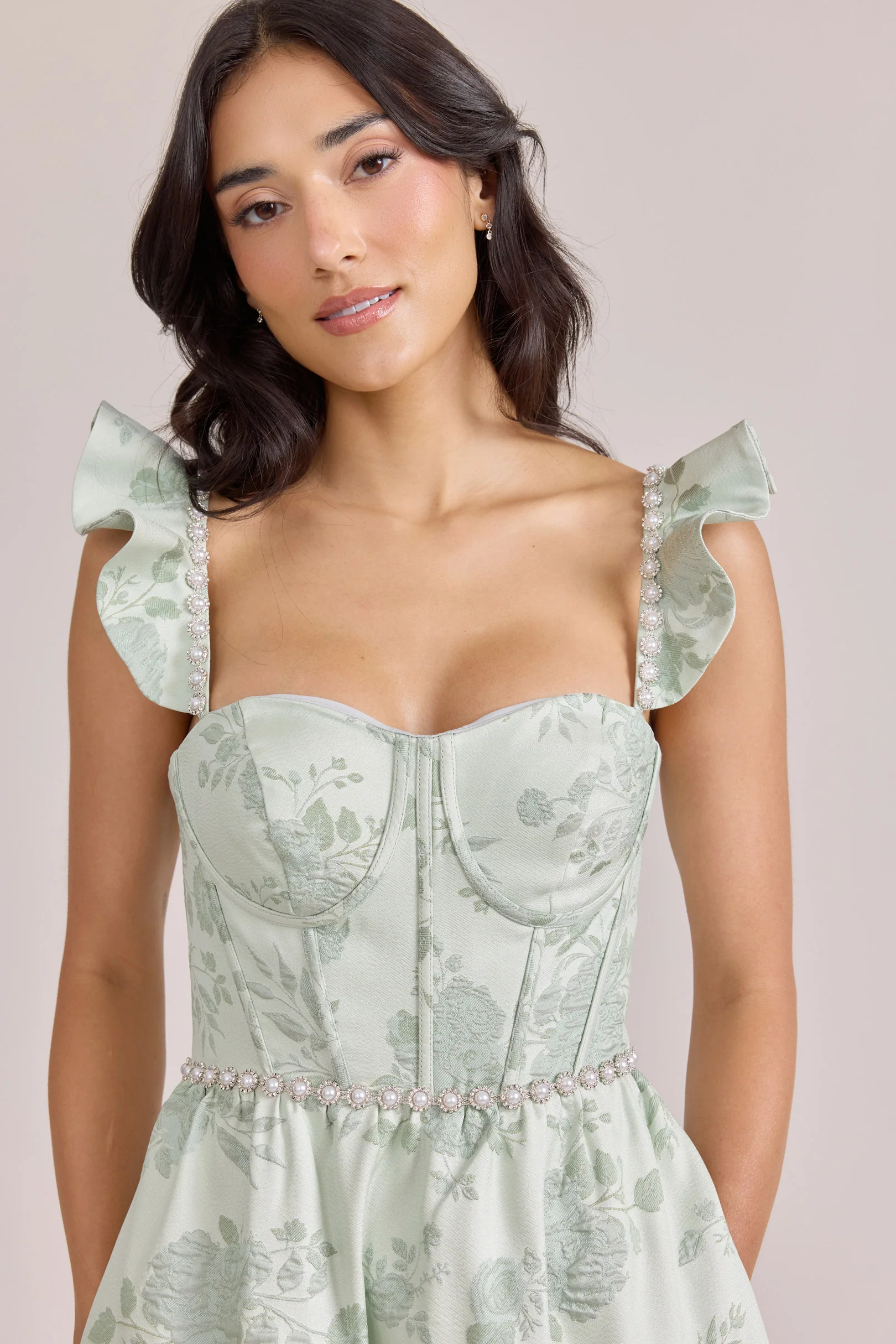 Violet Luxe Jacquard Dress | Made To Order - Image 2