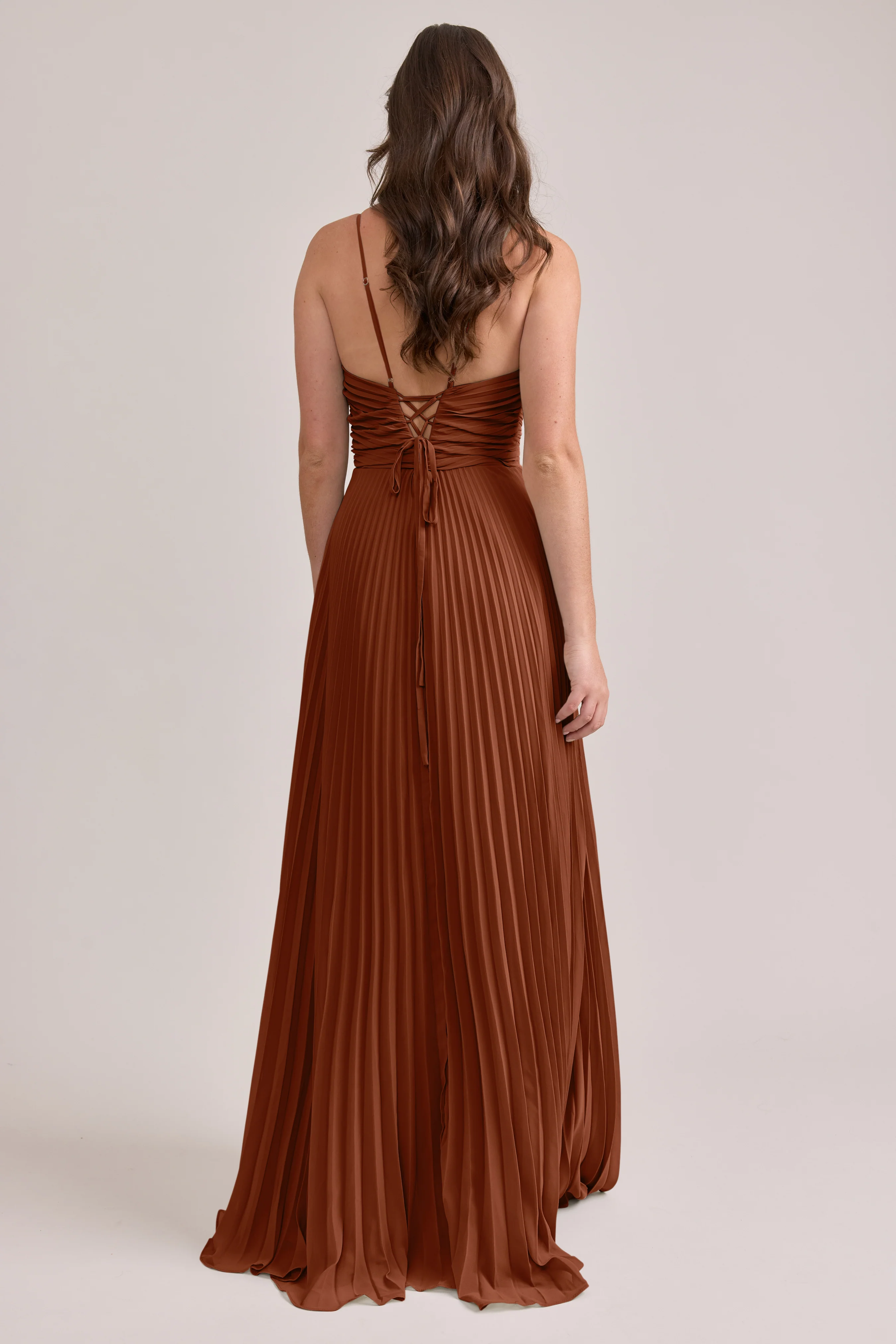 Vivian Chiffon Pleated Dress | Made To Order - Image 113