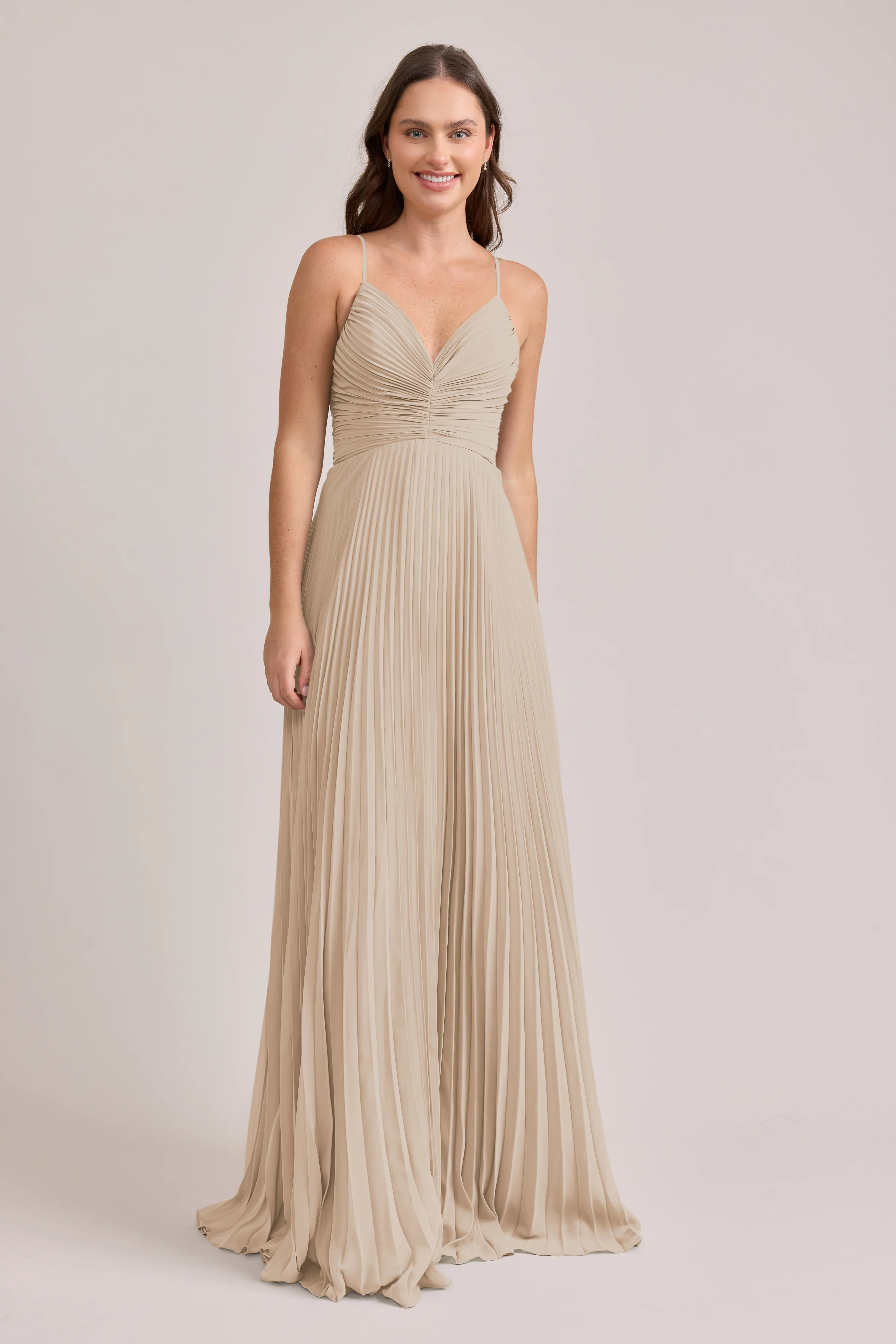 Vivian Chiffon Pleated Dress | Made To Order - Image 21