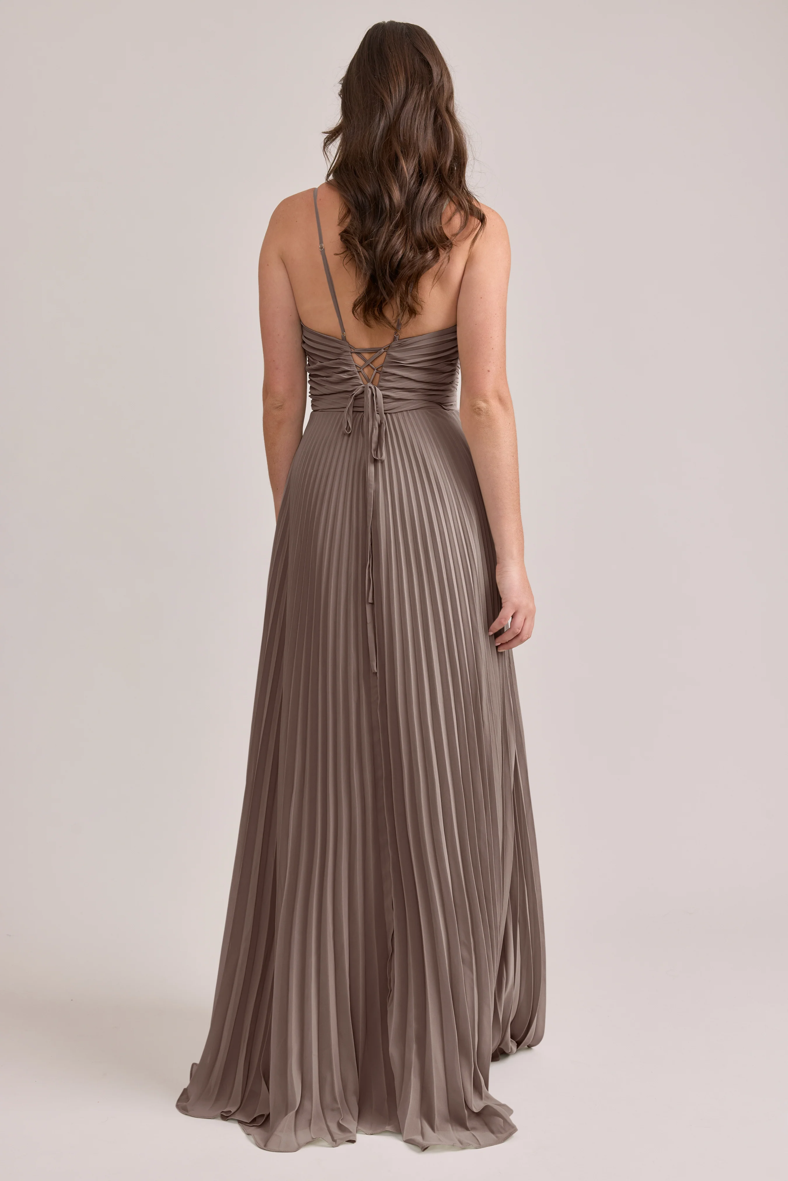 Vivian Chiffon Pleated Dress | Made To Order - Image 55