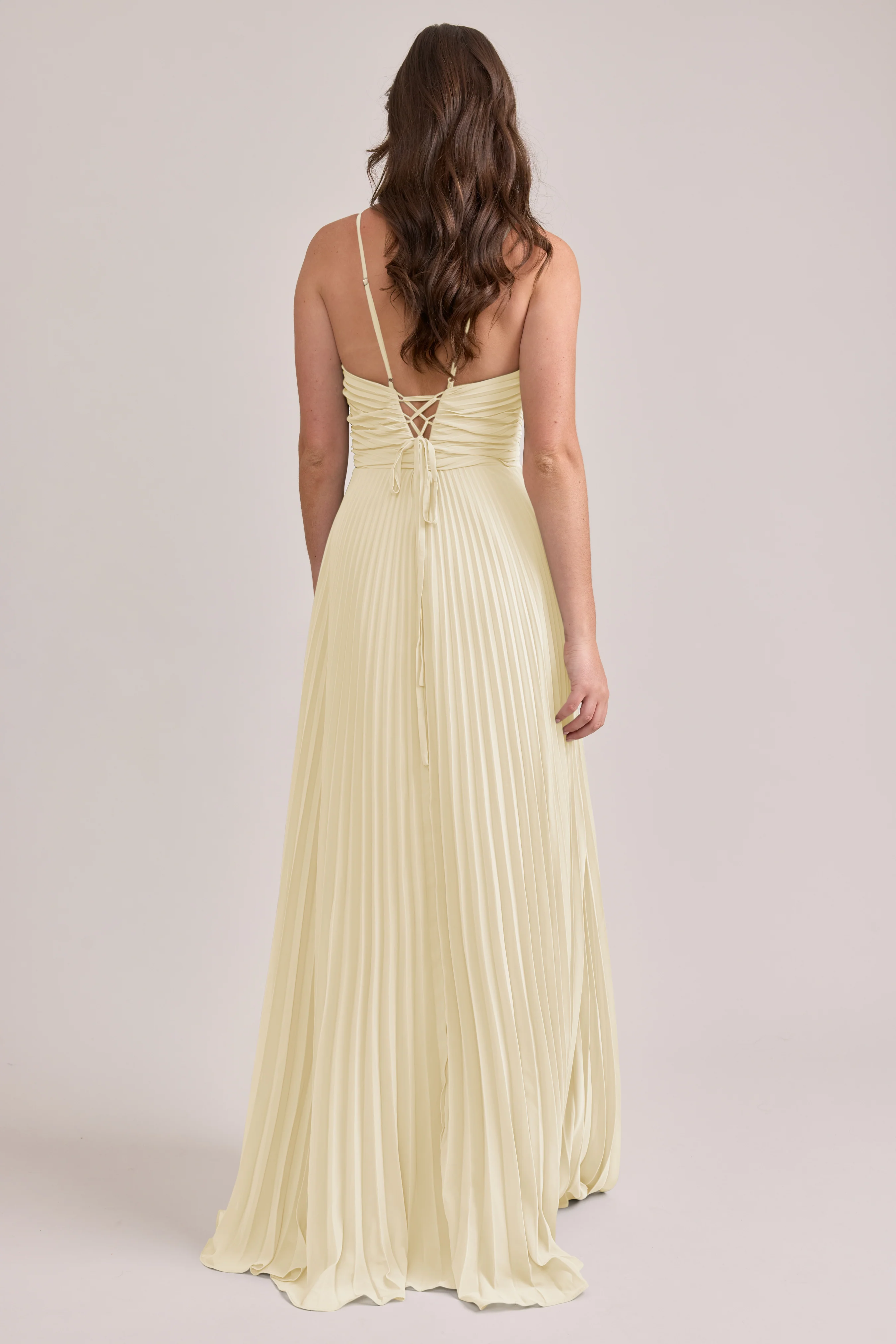 Vivian Chiffon Pleated Dress | Made To Order - Image 89