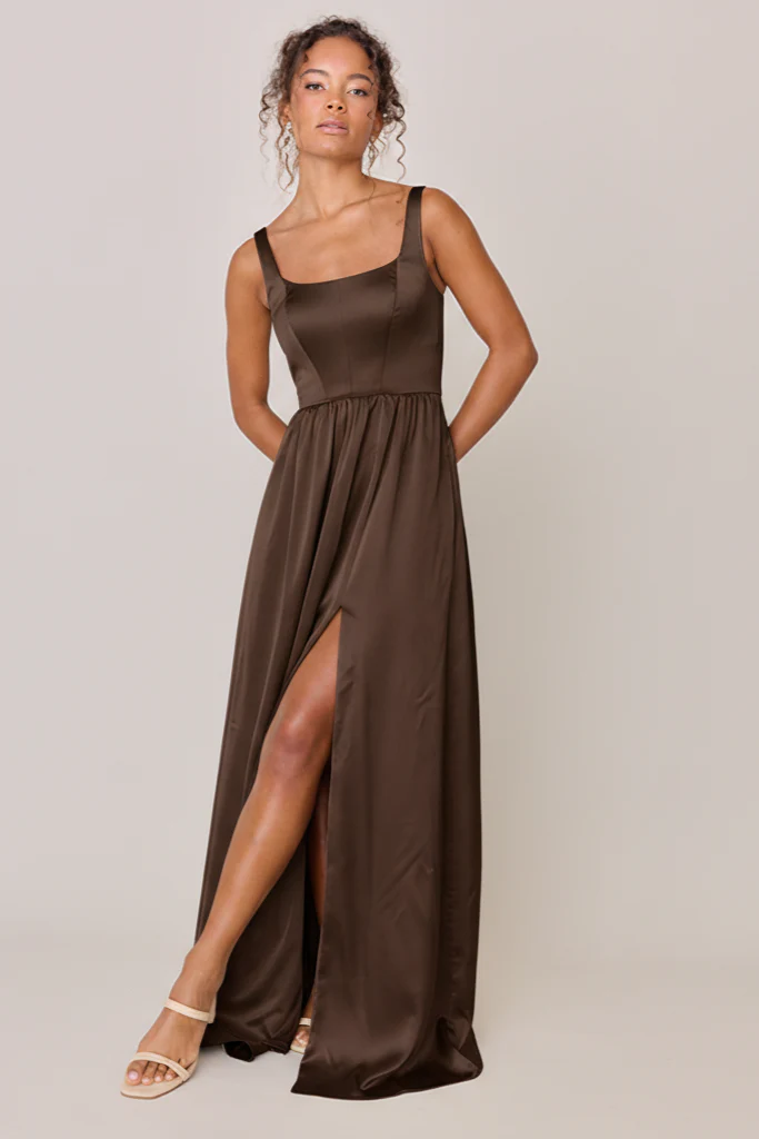 Whitney Satin Dress | Made To Order - Image 242