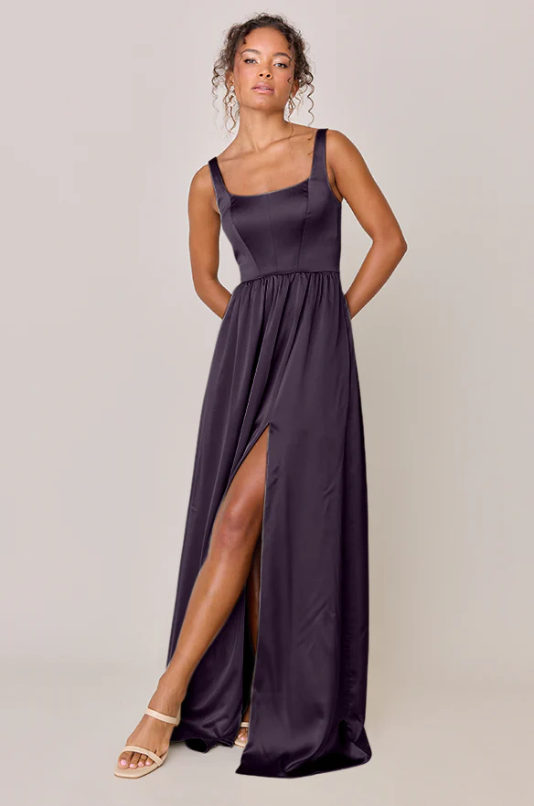 Whitney Satin Dress | Made To Order - Image 45