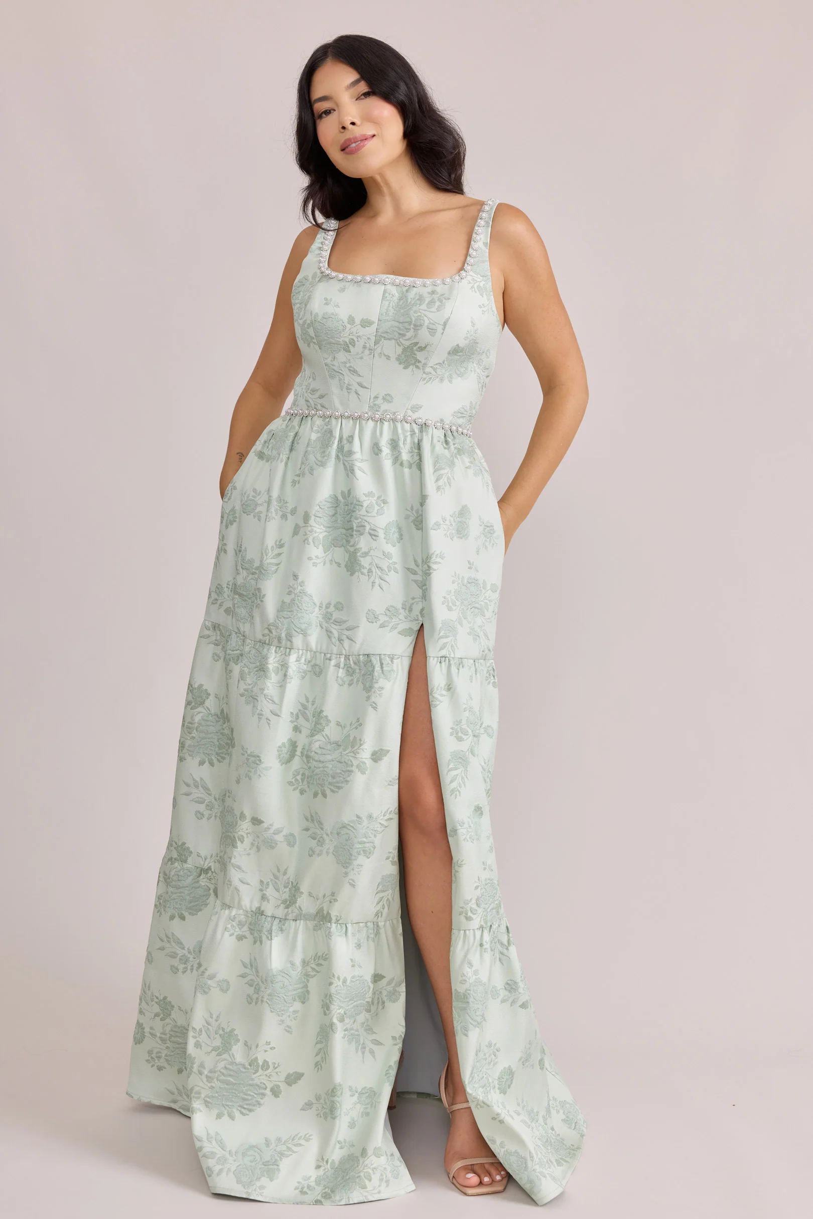Winslet Luxe Jacquard Dress | Made To Order - Image 31